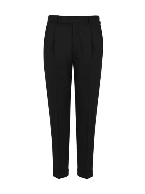 Pantalone in misto lana con pinces Nero PT TORINO | RFZAZ40FWD MA270990